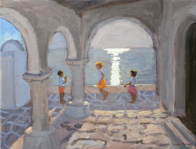 Children Skipping, Greek Islands, 2008 by Andrew Macara